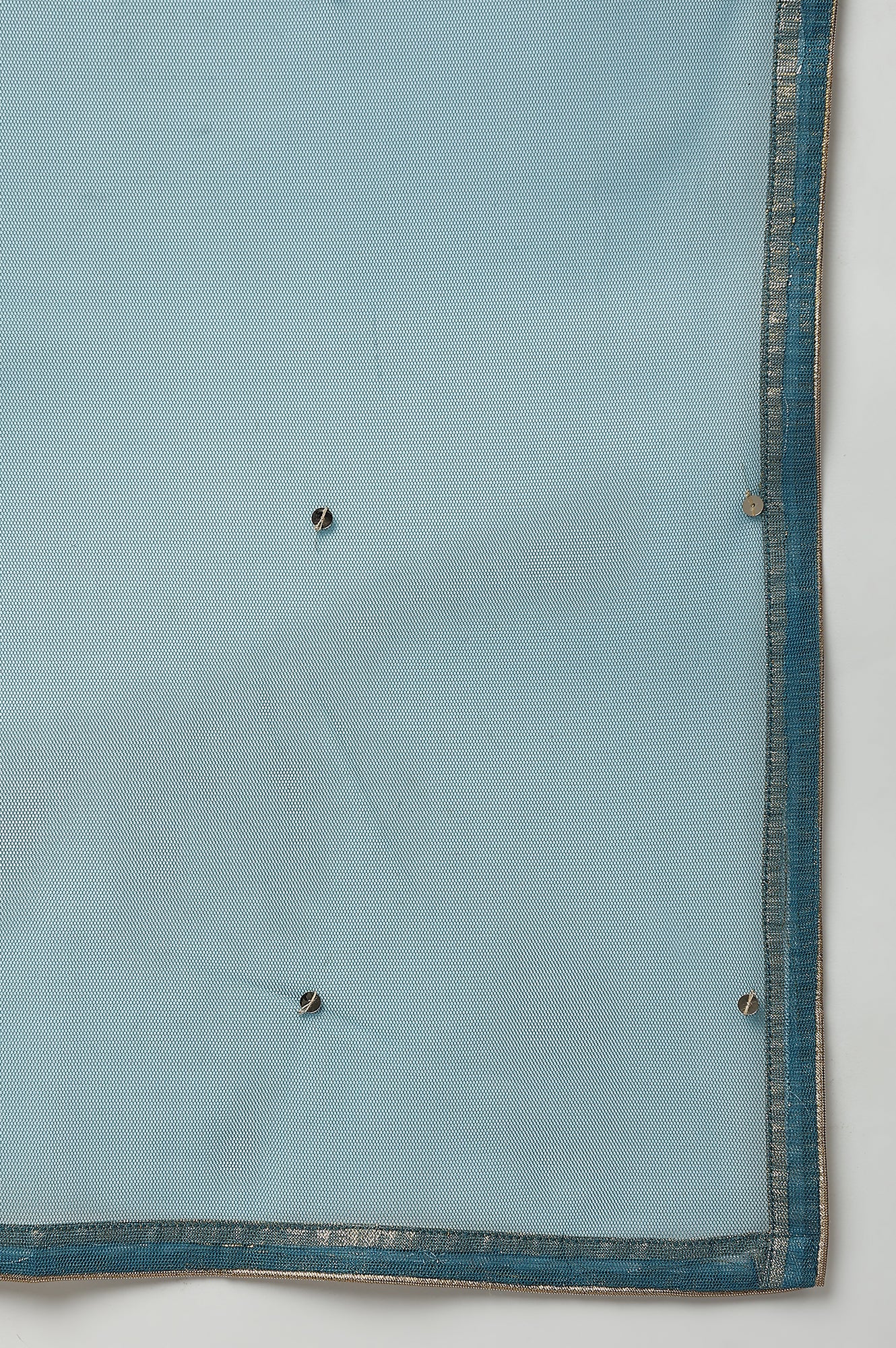 Teal Blue Mesh Drape - Image 5