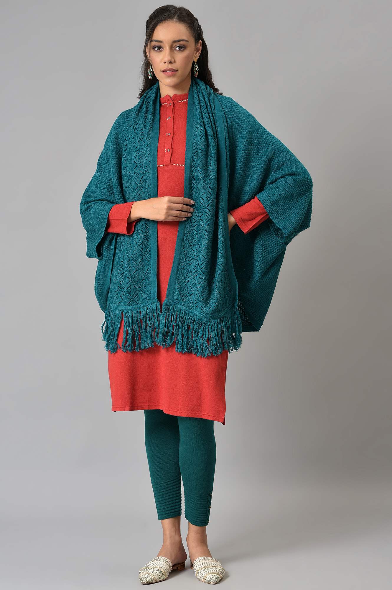 Teal Kimono Cardigan - Image 5