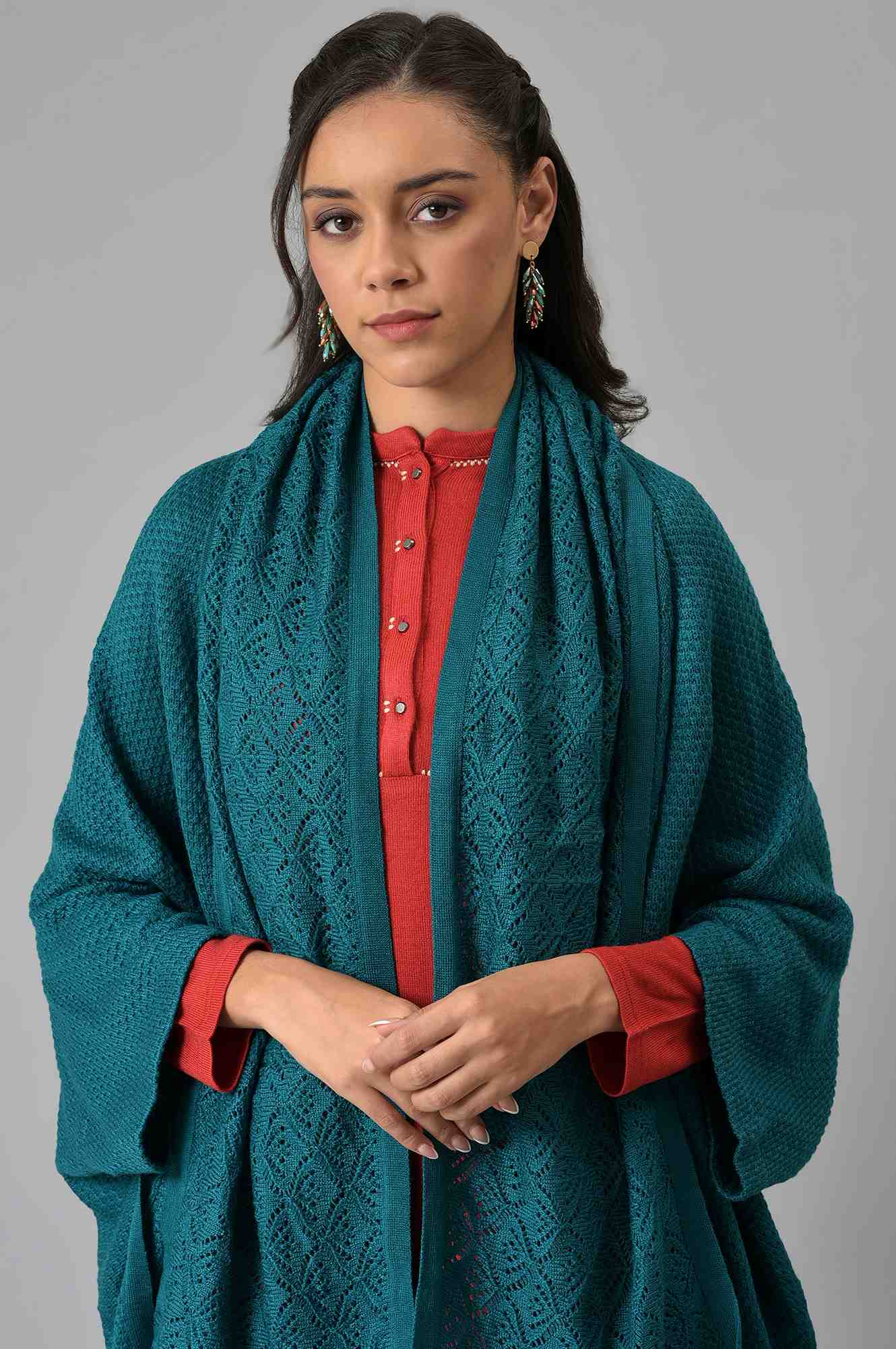 Teal Kimono Cardigan - Image 6