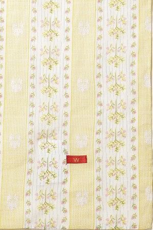 White A-Line Cotton Checker Kurta, Pants And Dupatta Set - Image 10