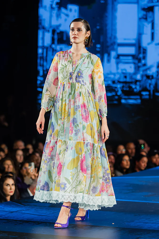 Floral Printed Flared Dress