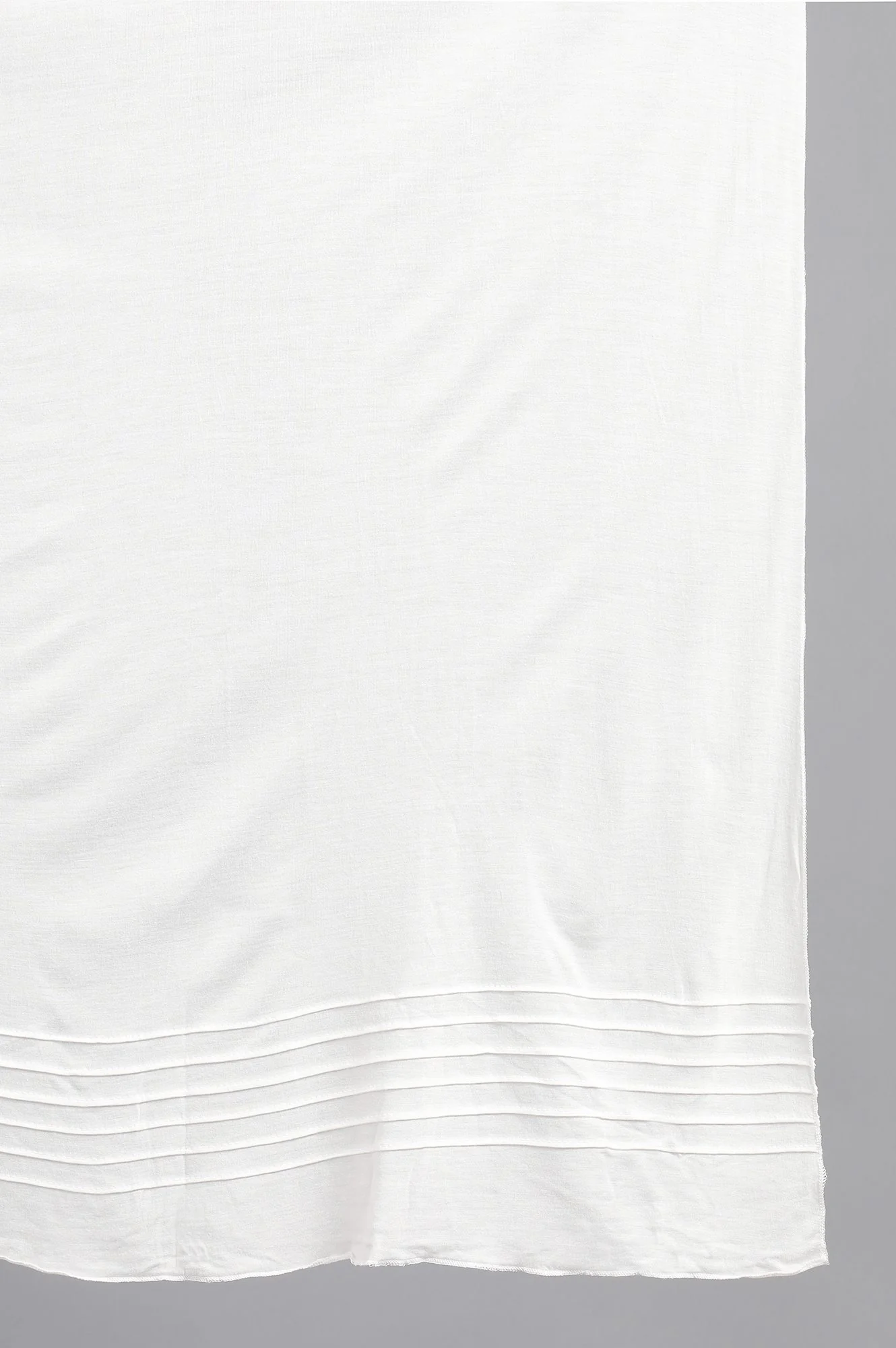 White Solid Jersey Dupatta - Image 4