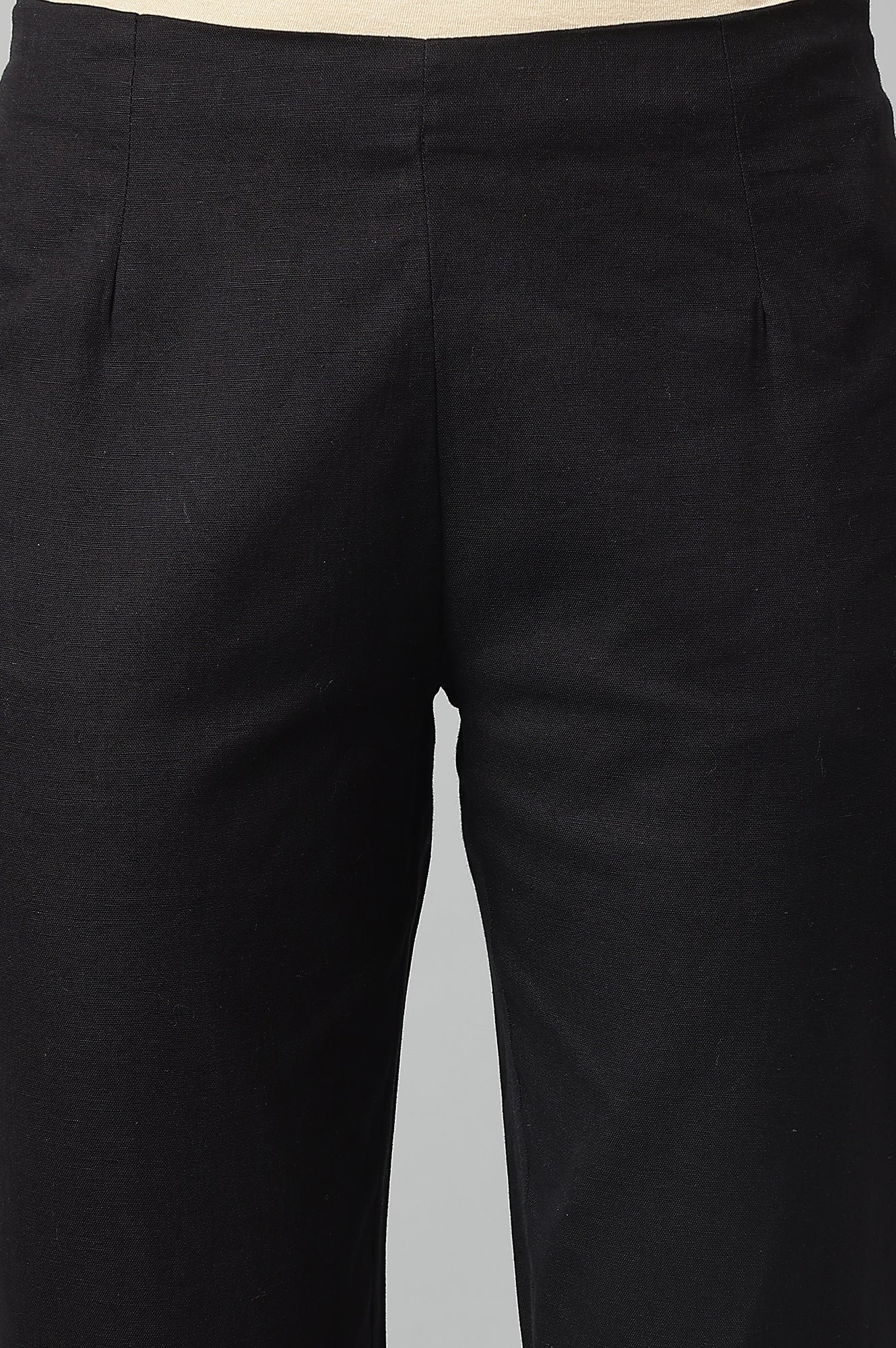 Women Black Slim Pants - Image 8