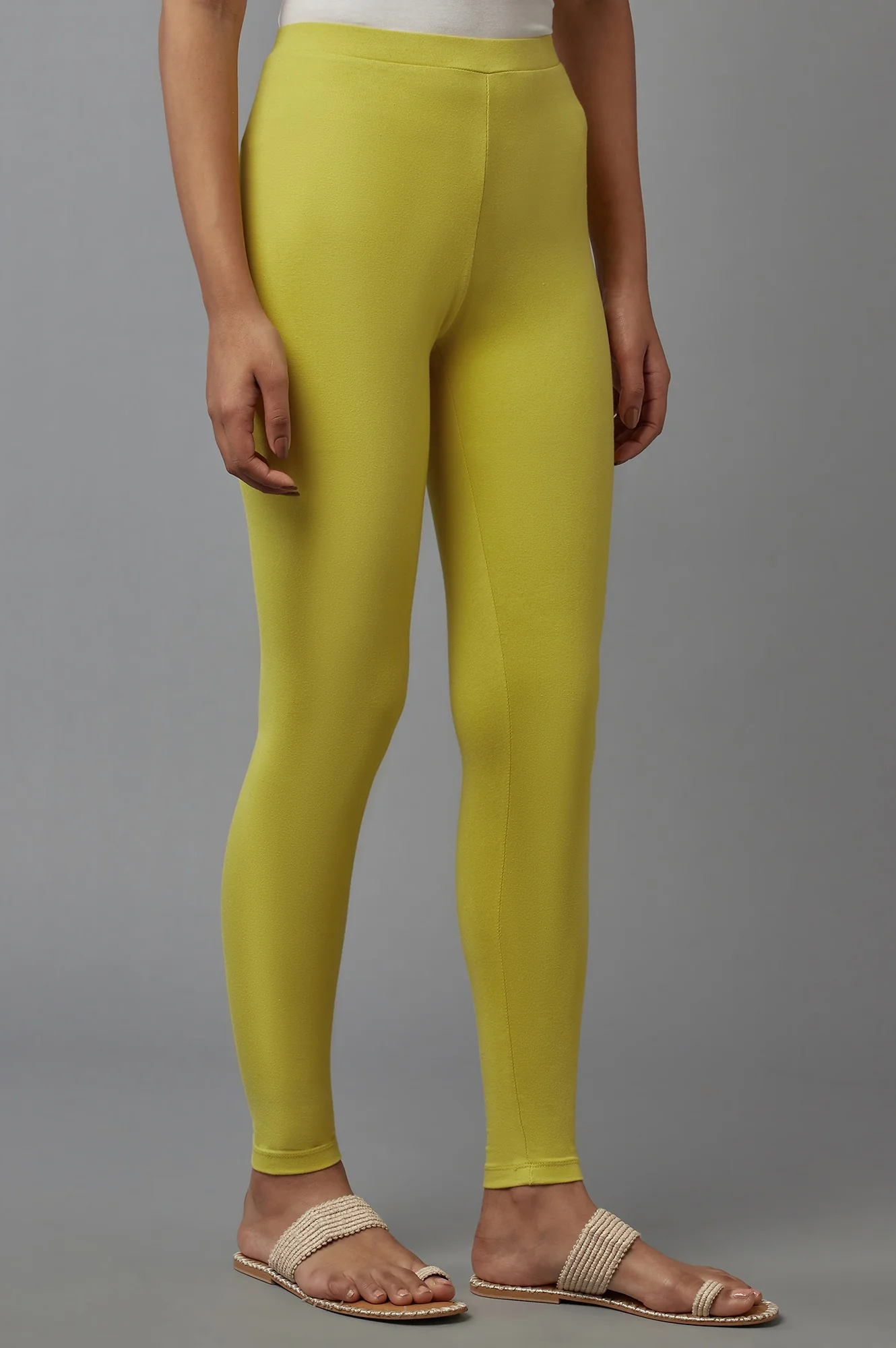 Yellow Cotton Tights - Image 4
