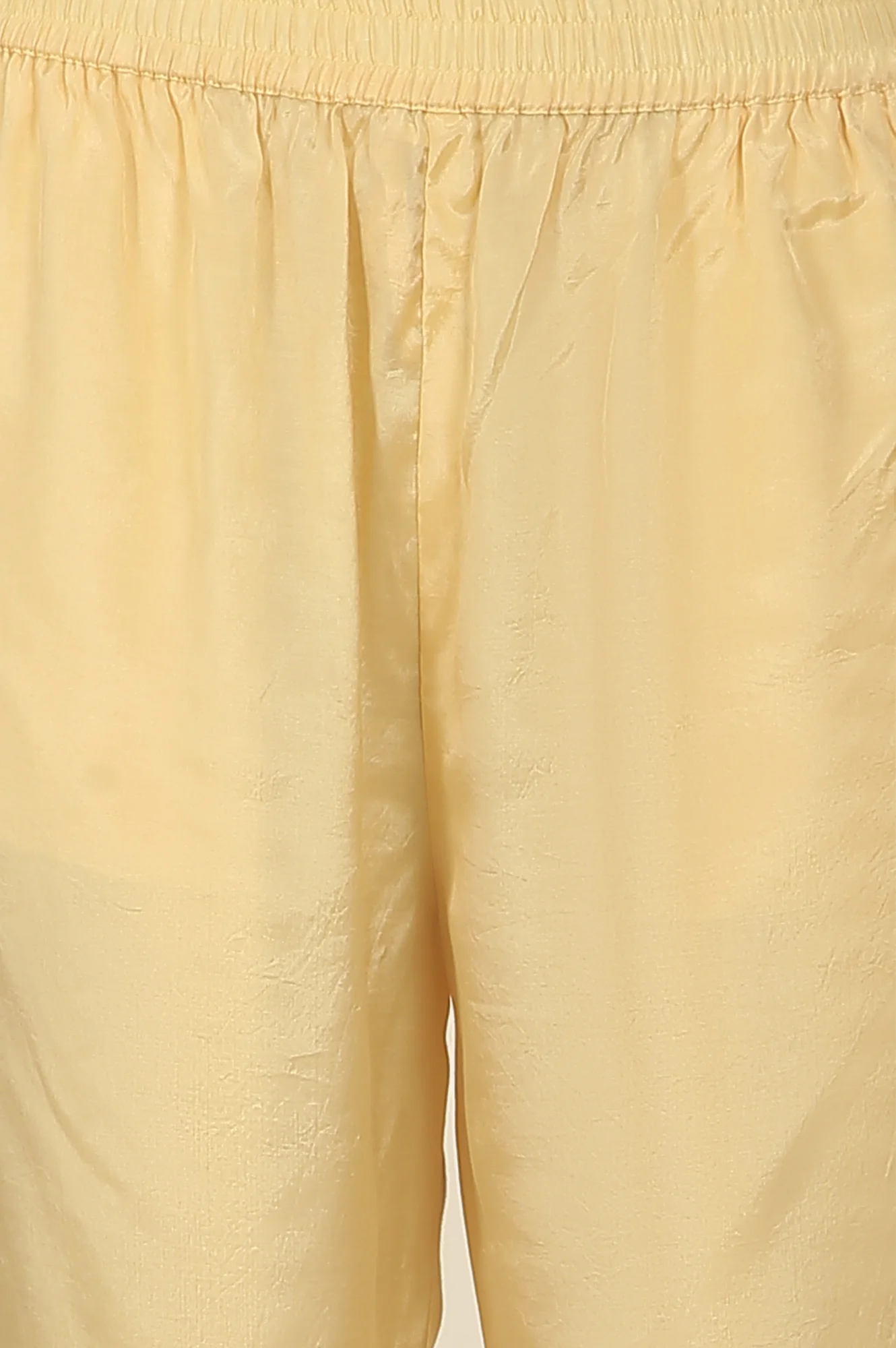 Yellow Embroidered Organza Angarakha Kurta, Pants and Dupatta Set - Image 10