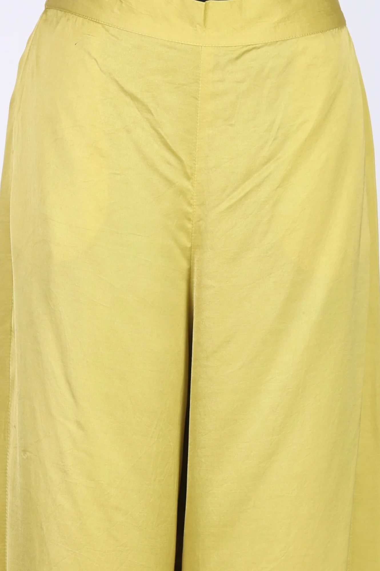 Yellow Floral Printed Organza Straight Kurta with Pants and Dupatta Set - Image 6