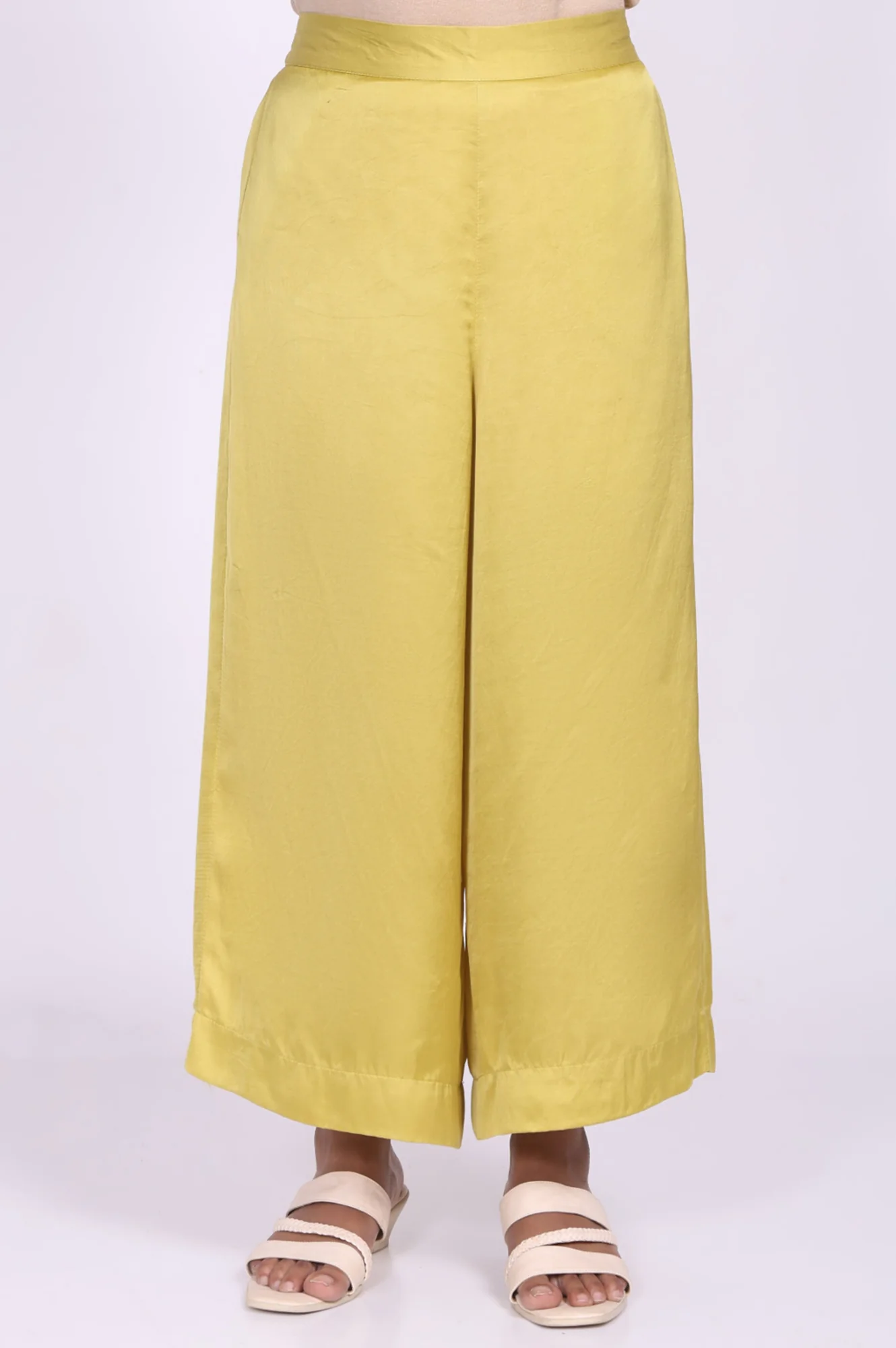 Yellow Floral Printed Straight Kurta with Flared Pant and Dupatta Set - Image 7