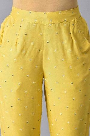 Yellow Plus Size Slim Pants - Image 6